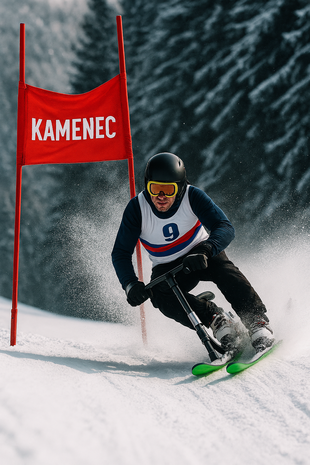 Skibobový sport - ilustrační foto.